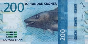 Norwegian Krone Banknote - 200 Kroner Front