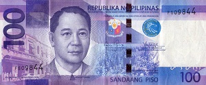 Philippine Peso Banknote - 100 Piso Front Version A