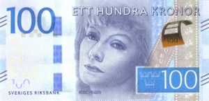 Swedish Krona Banknote - 100 Kroner Front
