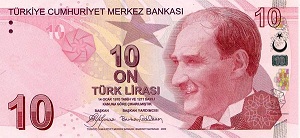 Turkish Lira Banknote - 10 Lira Front