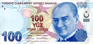 Turkish Lira Banknote - 100 Lira Front