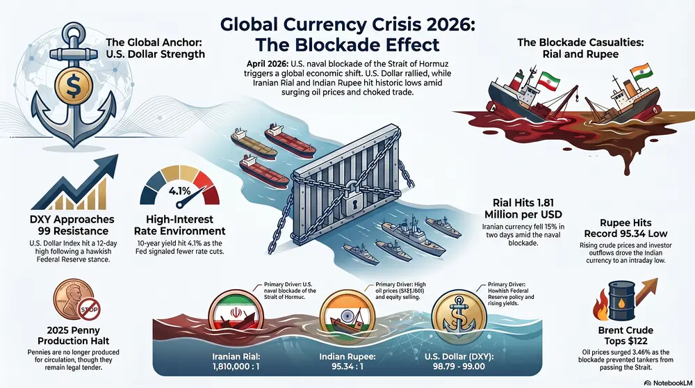 Blockade Effect on Global Currencies Infographic