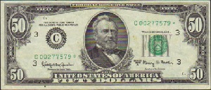 50 United States Dollar Bill