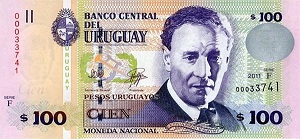 Uruguayan Peso Banknote - 100 Peso Front Version A