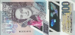 East Caribbean Dollar Banknote - 100 Dollar Front