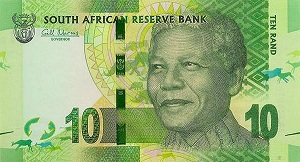 South African Rand Banknote - 10 Rand Front Version A
