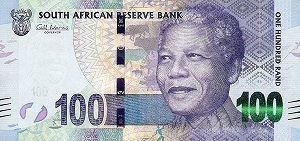 South African Rand Banknote - 100 Rand Front Version A