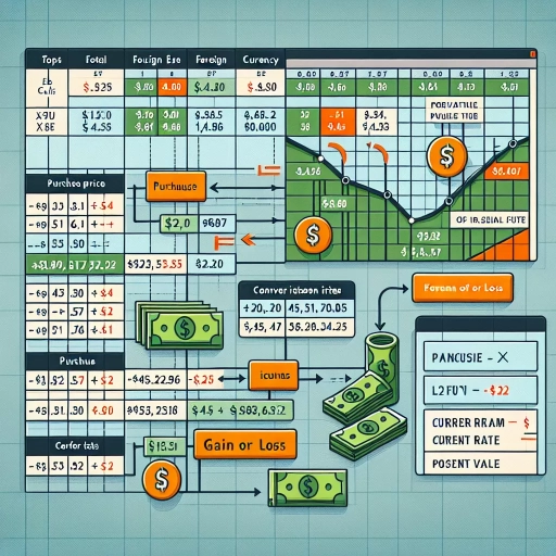 how to calculate foreign exchange gain or loss in excel