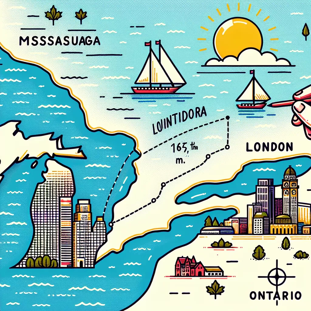 how far is mississauga from london ontario