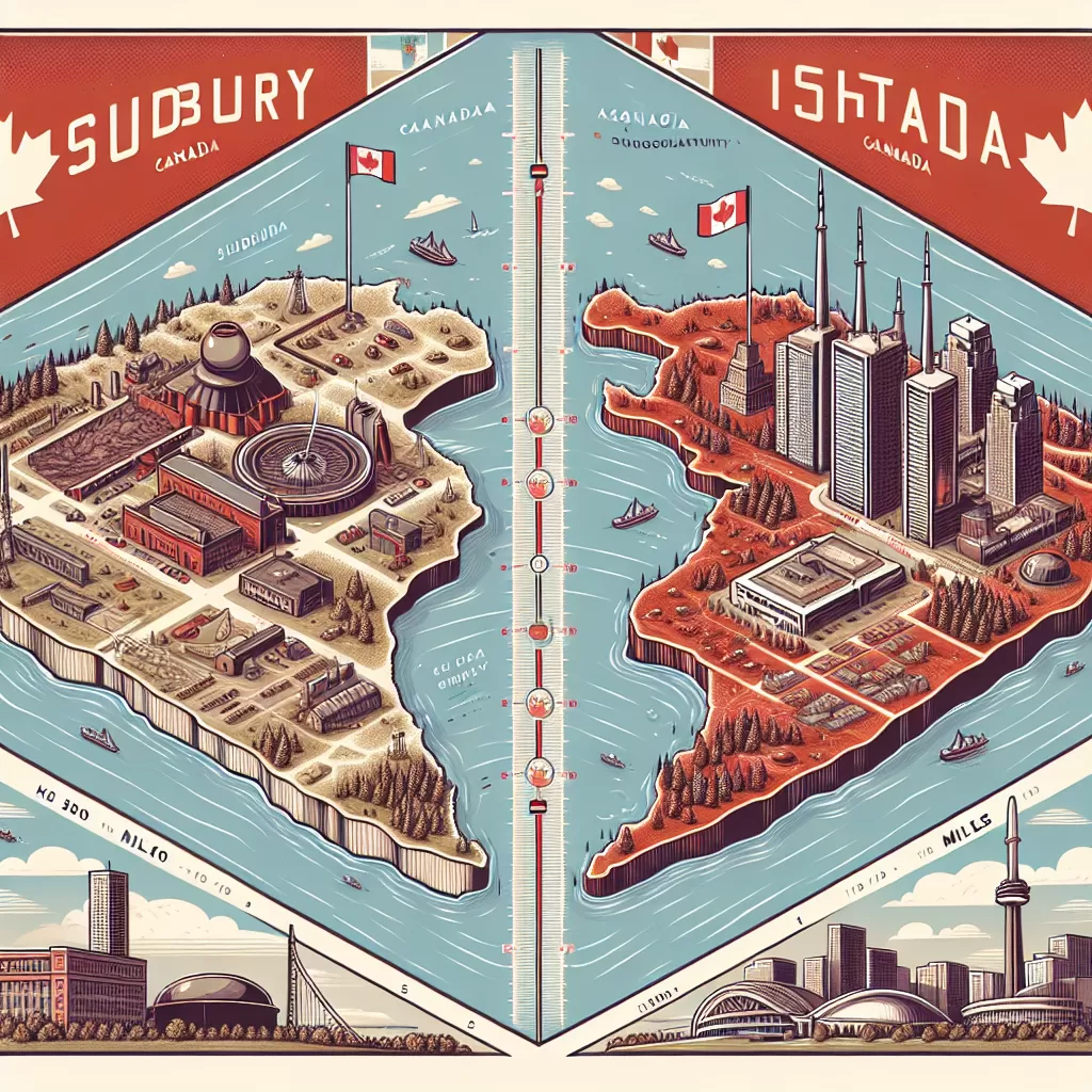 how far is sudbury from mississauga