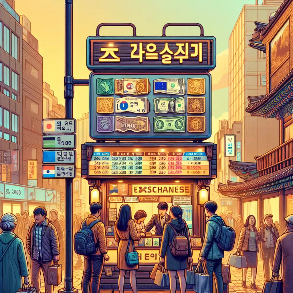 where to exchange money in korea