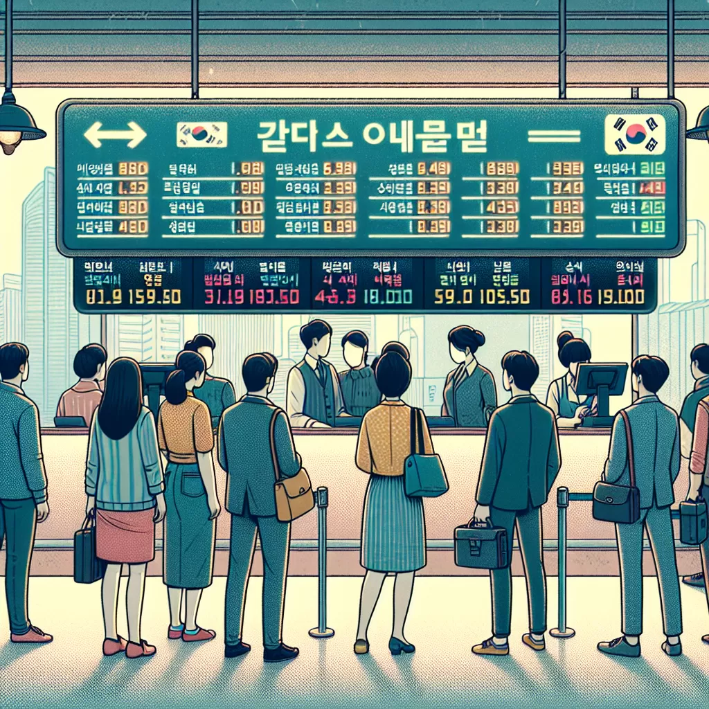 where to exchange money in south korea
