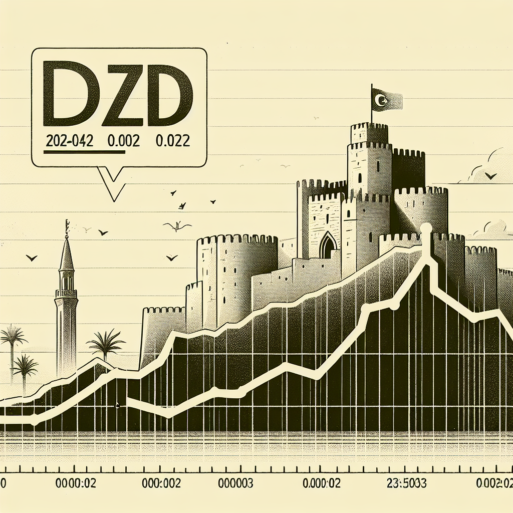 wavering DZD Exchange Rate Systems Indicate Robust Economic Fortifications 

In the financial world, stability is often the key to success. Captivating data has emerged, indicating a remarkable show of sturdiness in the DZD exchange rates. Over a comprehensive logging timeframe, scanning multiple hours, the DZD exchange rate has demonstrated an astounding level of constancy, fluctuating insignificantly relative to the broader market scope. 

Professionals while analyzing series data timespan from 2024-04-16 00:00:02 to 2024-04-16 23:55:03, discovered intriguing results. The exchange rate of the DZD stayed largely unchanged, known in the financial world as a 