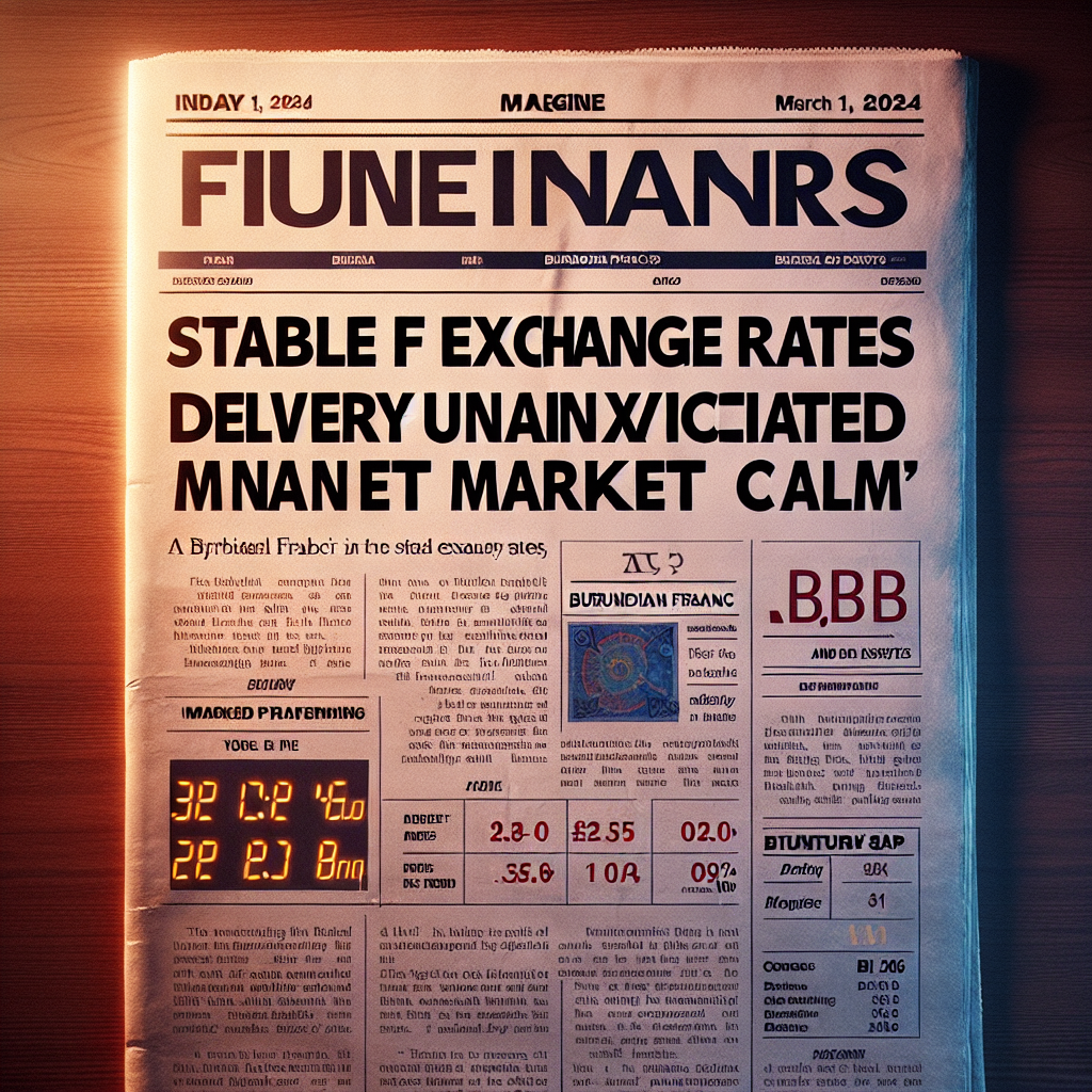  Stable BIF Exchange Rates Deliver Unanticipated Market Calm 
