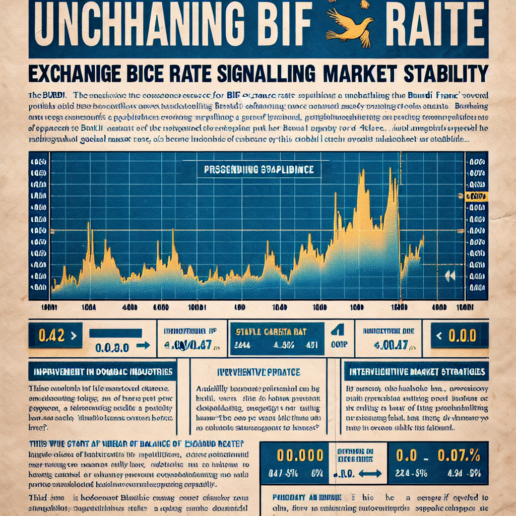 Unchanging BIF Exchange Rate Signalling Market Stability
