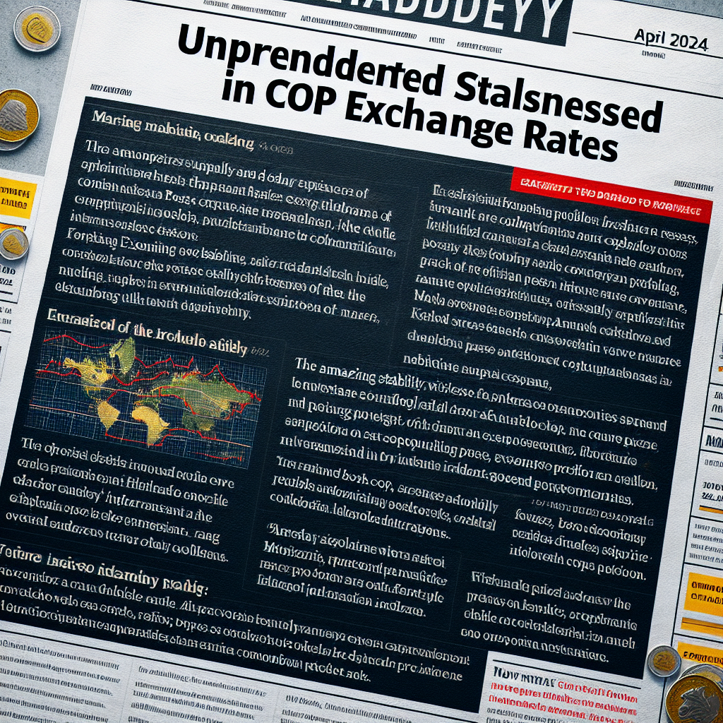  Unprecedented Stability Witnessed in COP Exchange Rates 