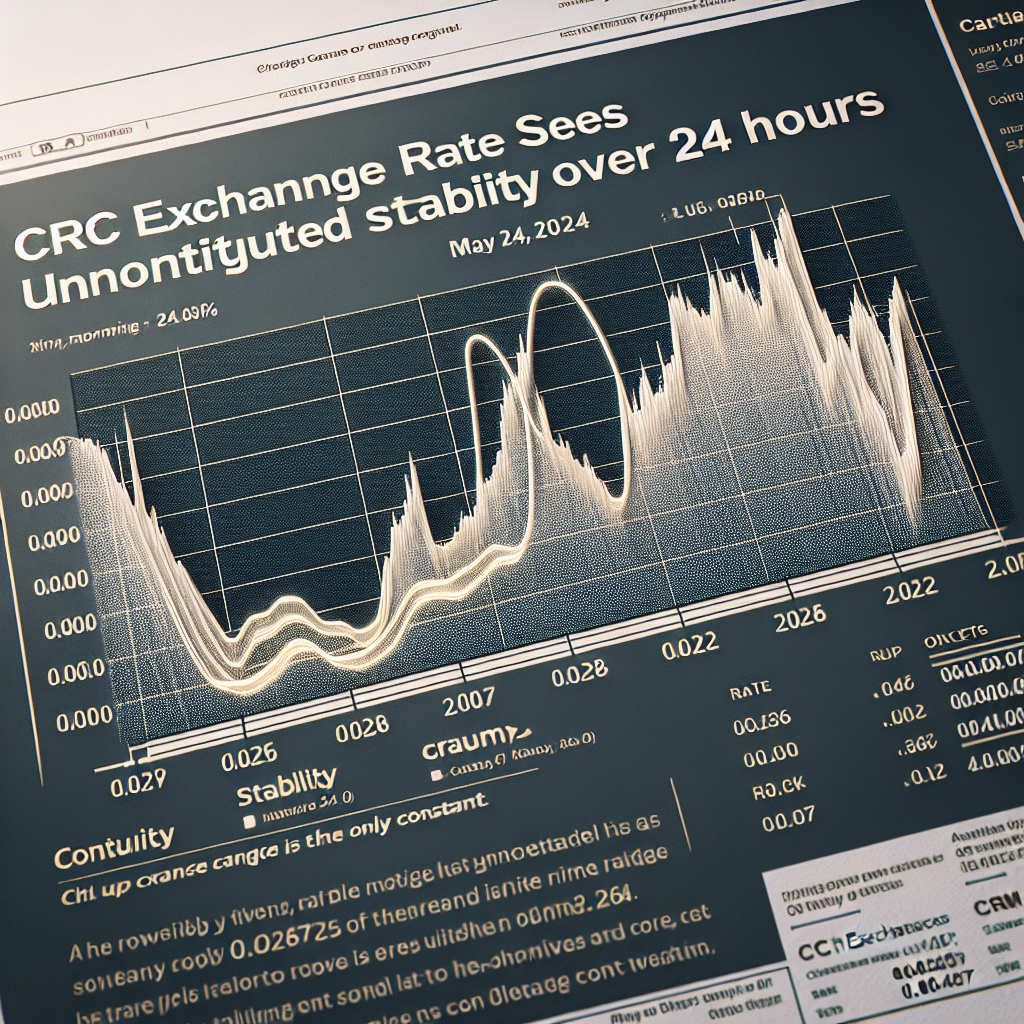 CRC Exchange Rate Sees Uninterrupted Stability Over 24 Hours