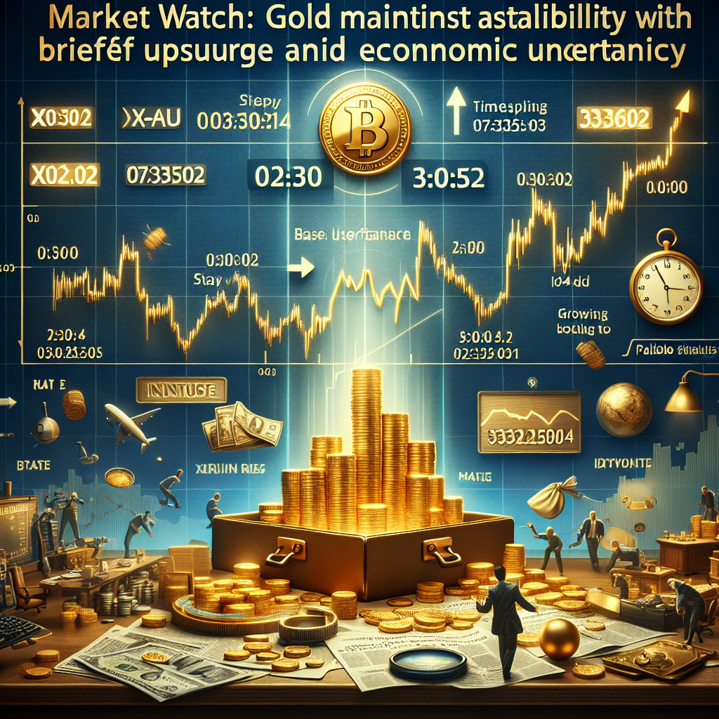 Market Watch: Gold Maintains Stability with Brief Upsurge Amid Economic Uncertainty