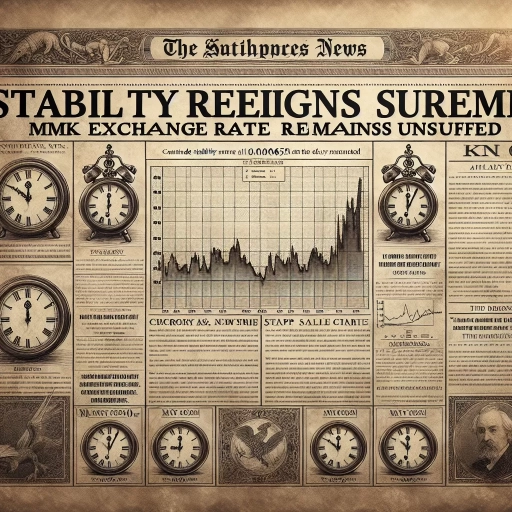 Stability Reigns Supreme: MMK Exchange Rate Remains Unchanged