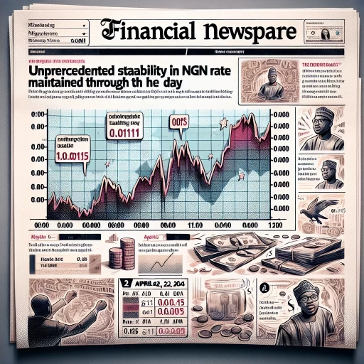 Unprecedented Stability in NGN Exchange Rate Maintained Through the Day