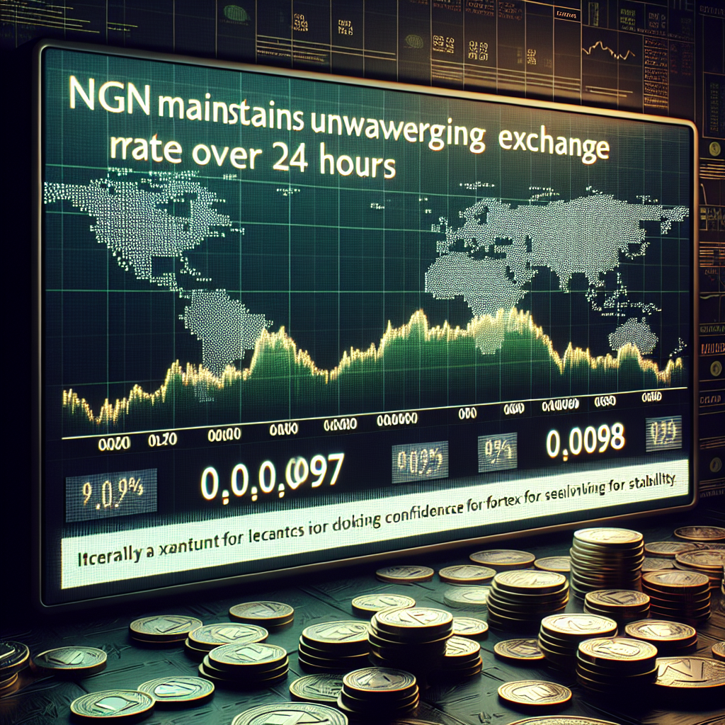 Stability prevails: NGN Maintains Unwavering Exchange Rate over 24 Hours