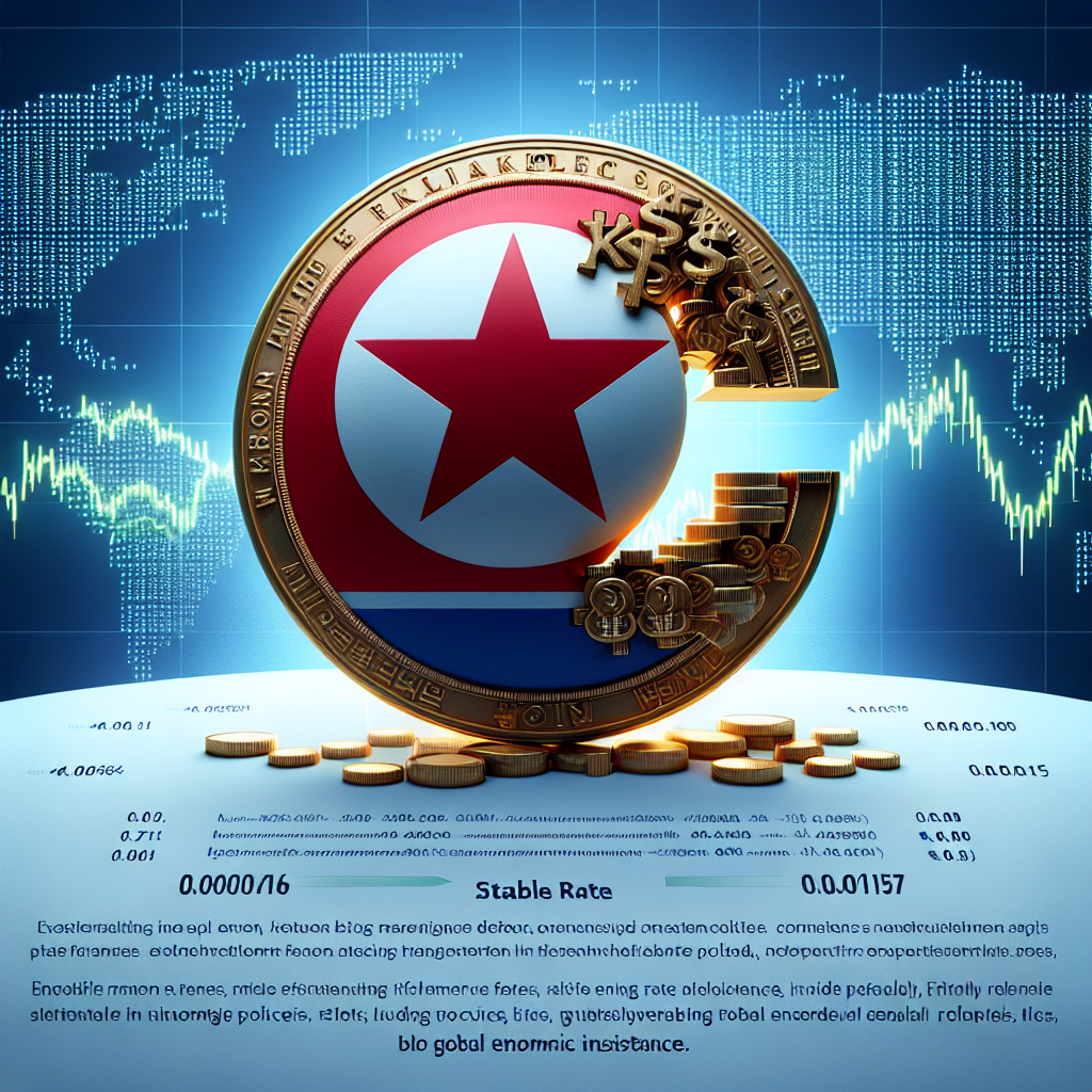 "Stable KPW Exchange Rate Reinforces Economic Resilience Amid Global Shaking"

The exchange rate of North Korean Won (KPW) remained stable throughout the time frame of the 18th March 2024, demonstrating remarkable steadiness in the face of the global financial turbulence.

At different points in the timestamps monitored, the exchange rate stuck consistently at 0.0015. Interestingly, a subtle surge was noticed at few times during the day, increasing to 0.00151, only to revert to the steady rate of 0.0015. This provided an essential show of strength and resilience in the face of a global economic climate renowned for uncertainty and significant fluctuations.
 
Exchange rates are often considered a strong indicator of a nation’s economic health. Stability often suggests robust financial policies, resilience against external shocks, and faith among the investing community. 

Consistently, the economic indicators for North Korea have reflected these attributes with the stability of KPW exchange. This is notwithstanding trending global economic uncertainties often exacerbated by socio-political tensions and looming threats of trade wars among the world