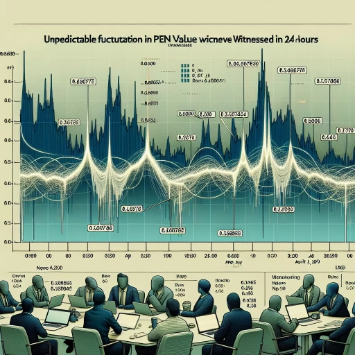  "Unpredictable Fluctuation in PEN Value Witnessed in 24 Hours"

The last 24 hours have observed an uncertain trend in the exchange rate of the Peruvian Nuevo Sol (PEN). April 4, 2024, was a rollercoaster ride for investors in the Forex market with the value of the PEN varying irregularly against other currencies. 

The data points captured each minute over 24 hours exhibit how the value started at 0.36596, witnessing minor fluctuations initially. Throughout the day, its value reached a high of nearly 0.36738, followed by a drop and then, a mild recovery towards the end.

The variations were not enormous, and mostly the currency remained stable at around 0.36. However, sudden drops and rises were recorded at regular intervals. For instance, a pronounced drop was noticed from 0.36557 to 0.36354 around 09:30 and a significant rise from 0.3637 to 0.36566 at 10:10.

An exciting characteristic of the timeline captured was the peak value reached at 14:40 with an exchange rate of 0.36743 and then, a noticeable drop in value at 20:05 to 0.36658.

Investors and economists alike were watchful of the trend the PEN was taking. Any time-series data in financial markets like these, however seemingly minor fluctuations, could denote critical aspects of economic health, political stability, and global market trends.

The currency exchange rate, or Forex, denotes a nation