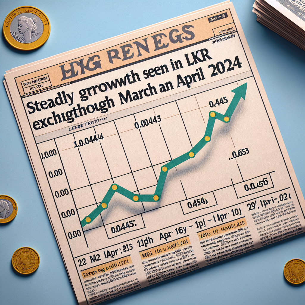 Steady Growth Seen in LKR Exchange Rates Throughout March and April 2024