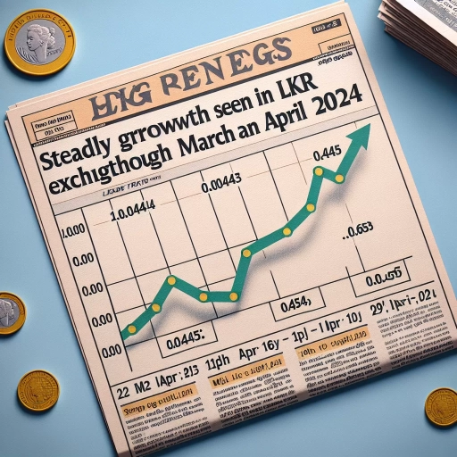 Steady Growth Seen in LKR Exchange Rates Throughout March and April 2024