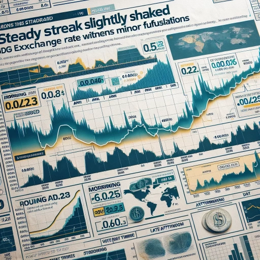 Steady Streak Slightly Shaken: SDG Exchange Rate Witnesses Minor Fluctuations