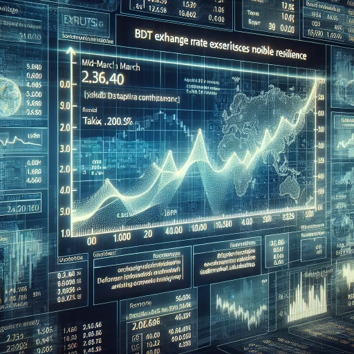 BDT Exchange Rate Experiences Notable Resilience Amidst Market Fluctuations