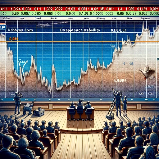 precedented Stability Observed in UZS Exchange Rates

On 11th of March 2024, the financial markets observed an unusual phenomenon. For an extended period, the UZS (Uzbekistan Som) exchange rate stood staunch and stable, defying the inherent volatility typically associated with financial markets.  

The exchange rate of the UZS remained constant at 0.00011 for a staggering consecutive duration. This is an explicitly rare sight in the ever fluctuating stream of the financial markets, stirring intrigue among spectators and participants alike. Such a lengthy span of stability is indeed uncharacteristic; begging analysis and interpretation.

Generally, exchange rates are subject to a variety of factors, ranging from inflation rates, interest rates, to country