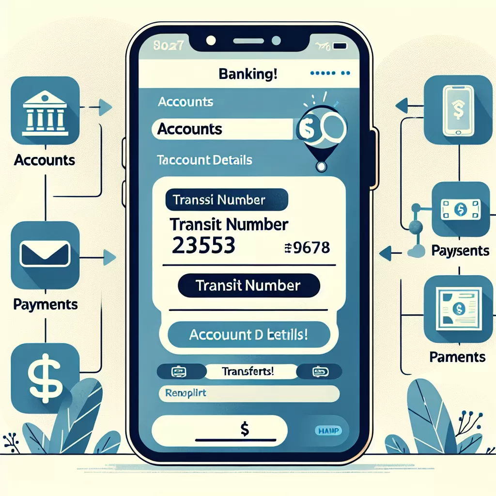 how to find transit number rbc app