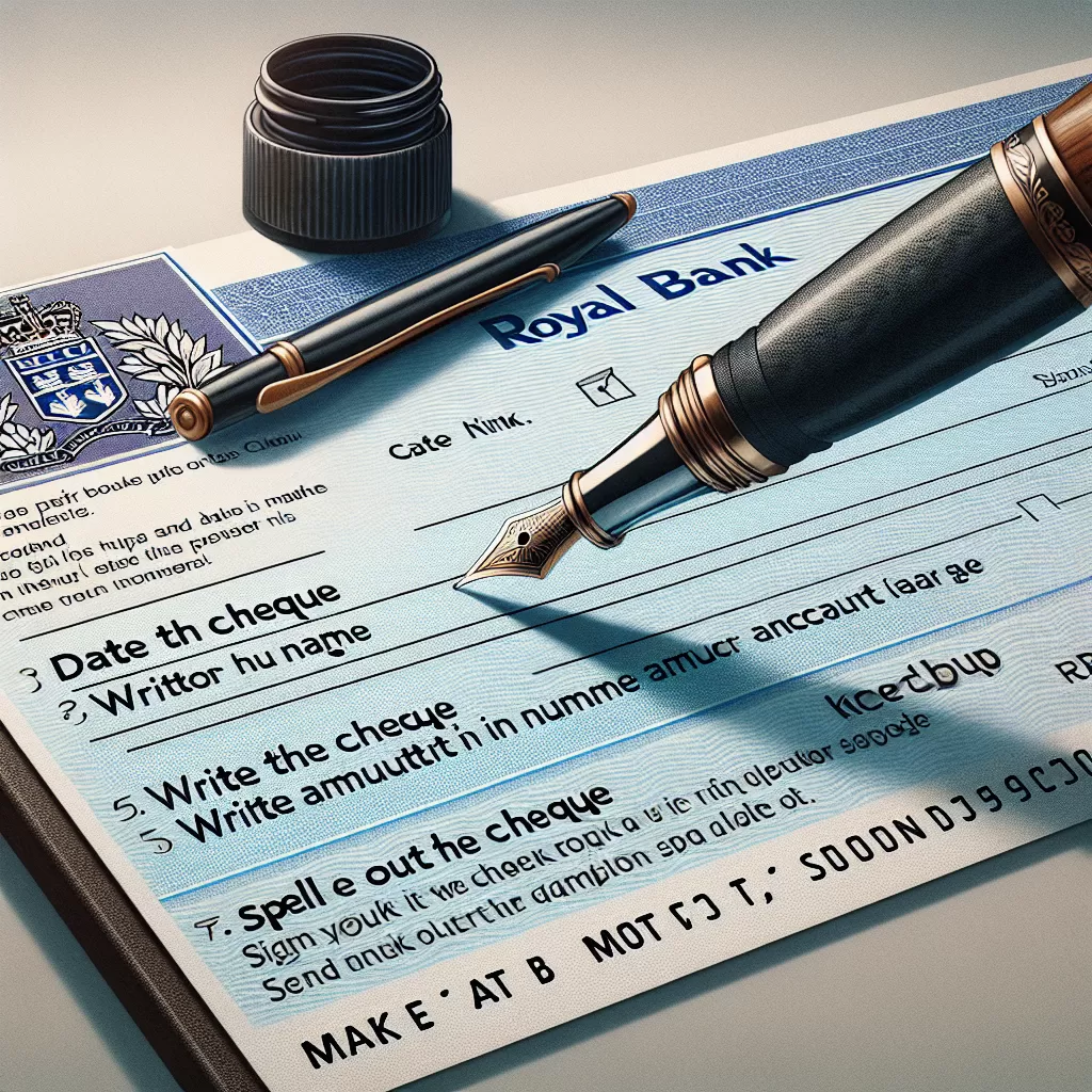 how to write rbc cheque