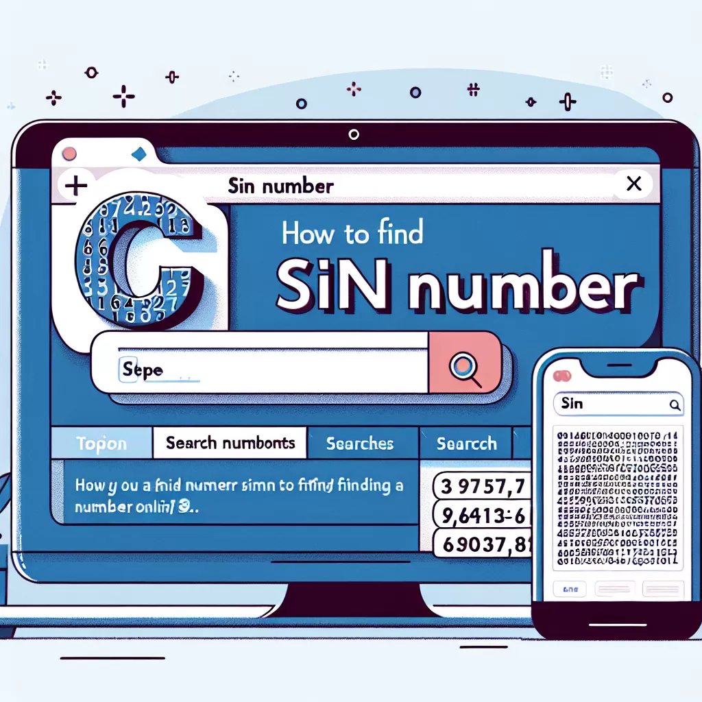 how to find sin number online