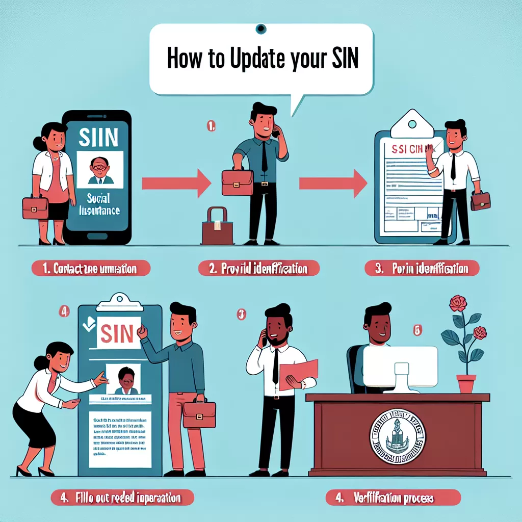 how to update the sin number