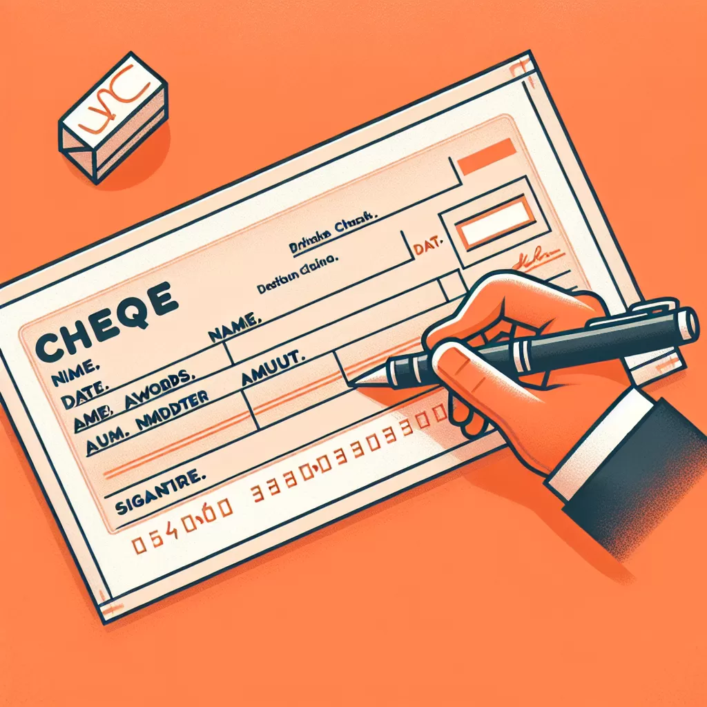 how to write a cheque tangerine