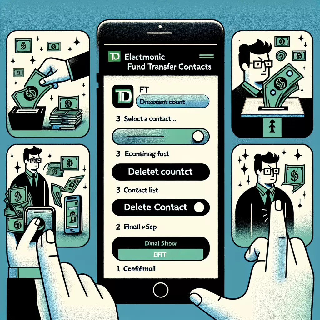 how to delete e transfer contacts td