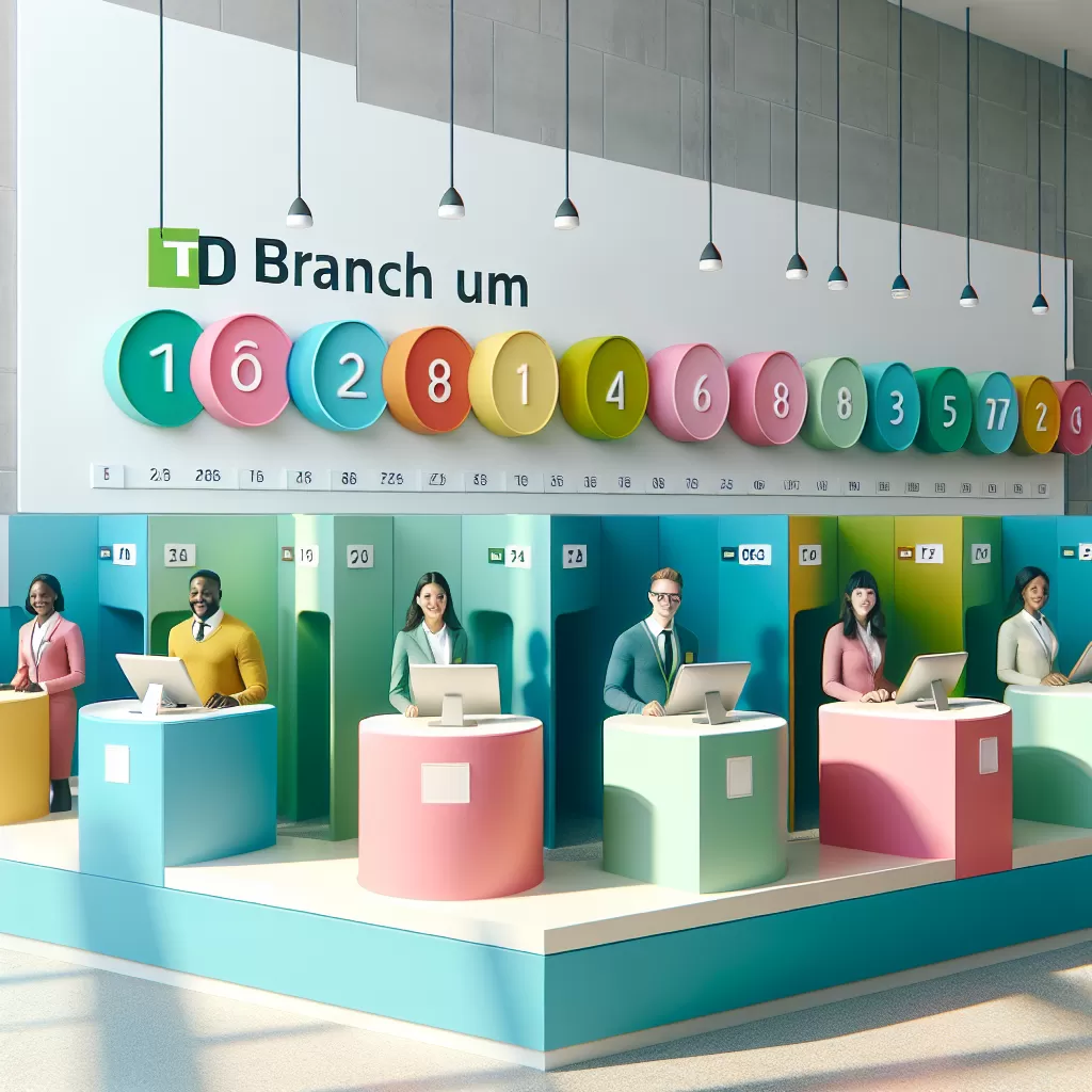 what is td branch number