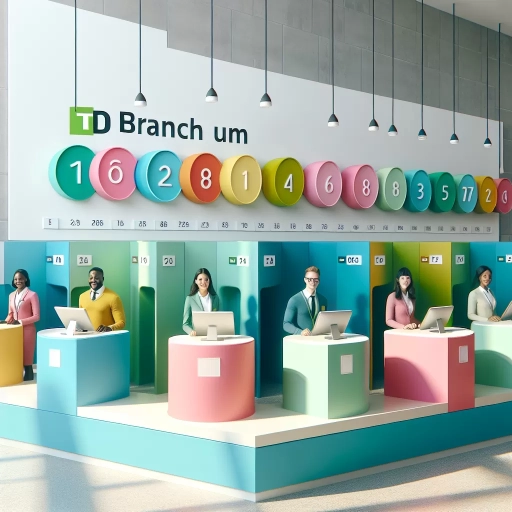 what is td branch number