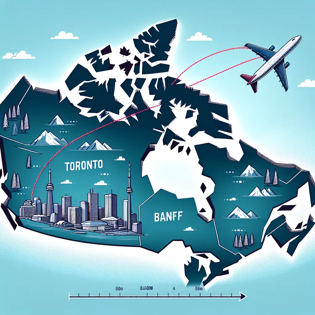 how far is banff from toronto by plane