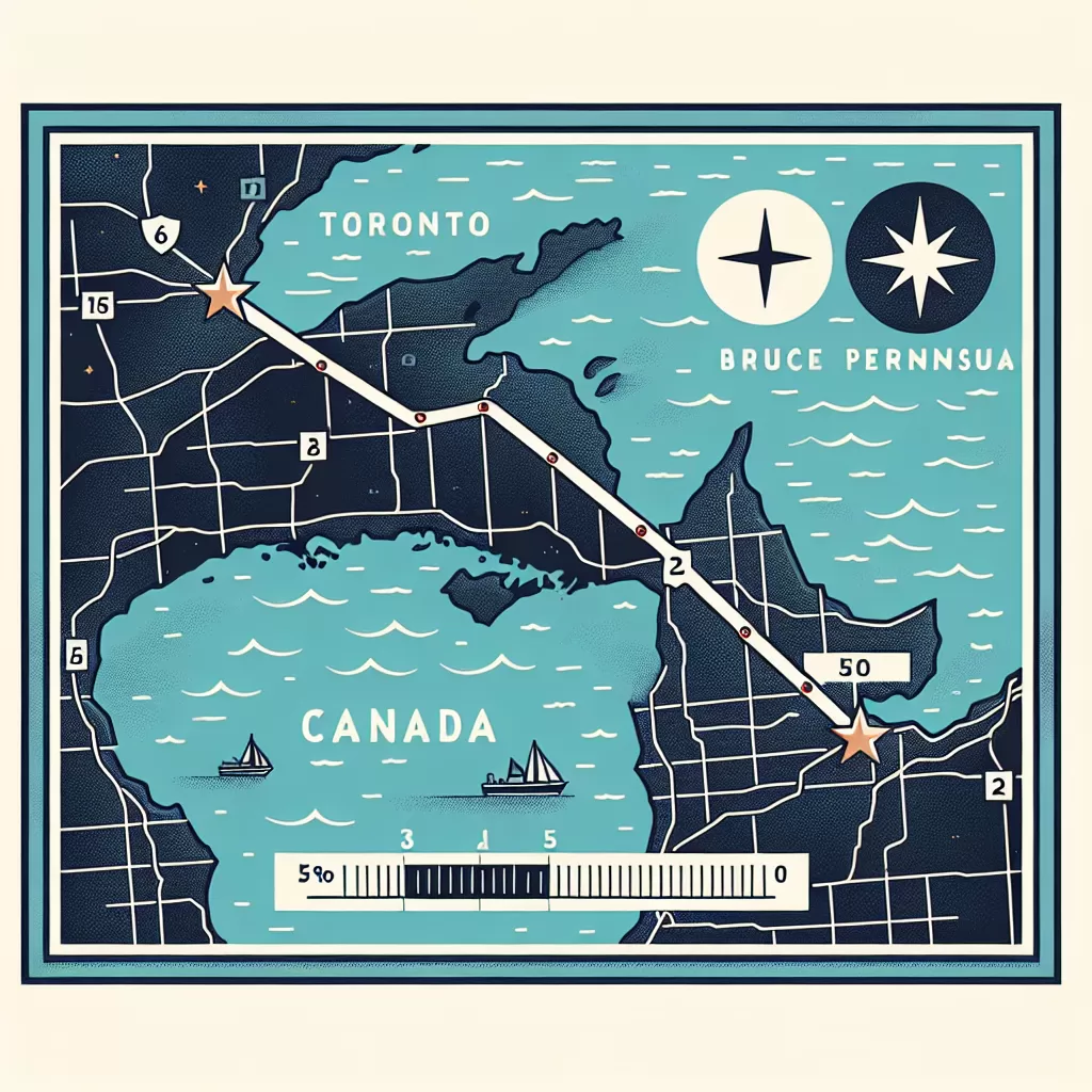 how far is bruce peninsula from toronto