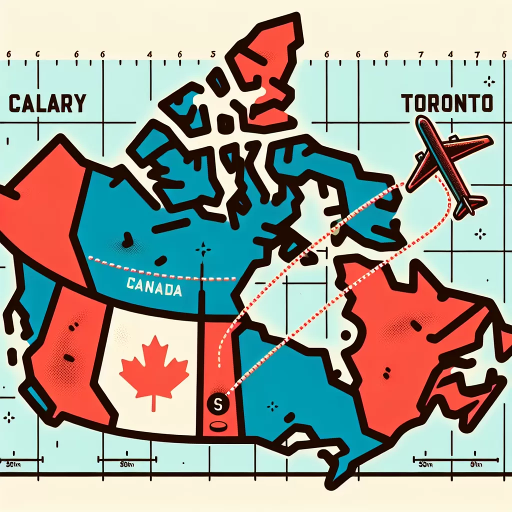 how far is calgary from toronto by plane