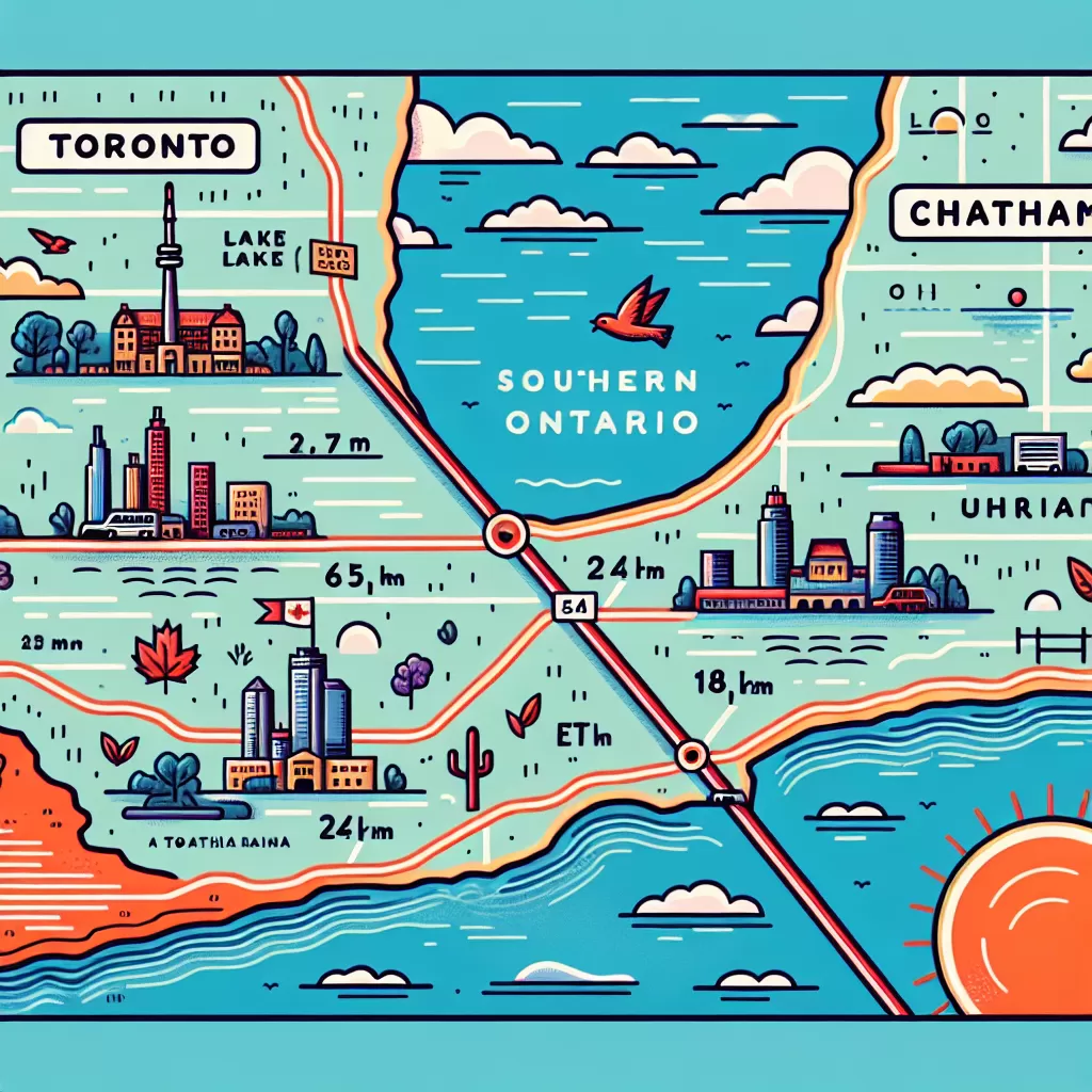 how far is chatham ontario from toronto