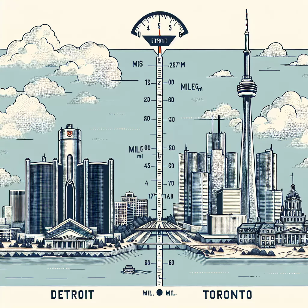 how far is detroit from toronto