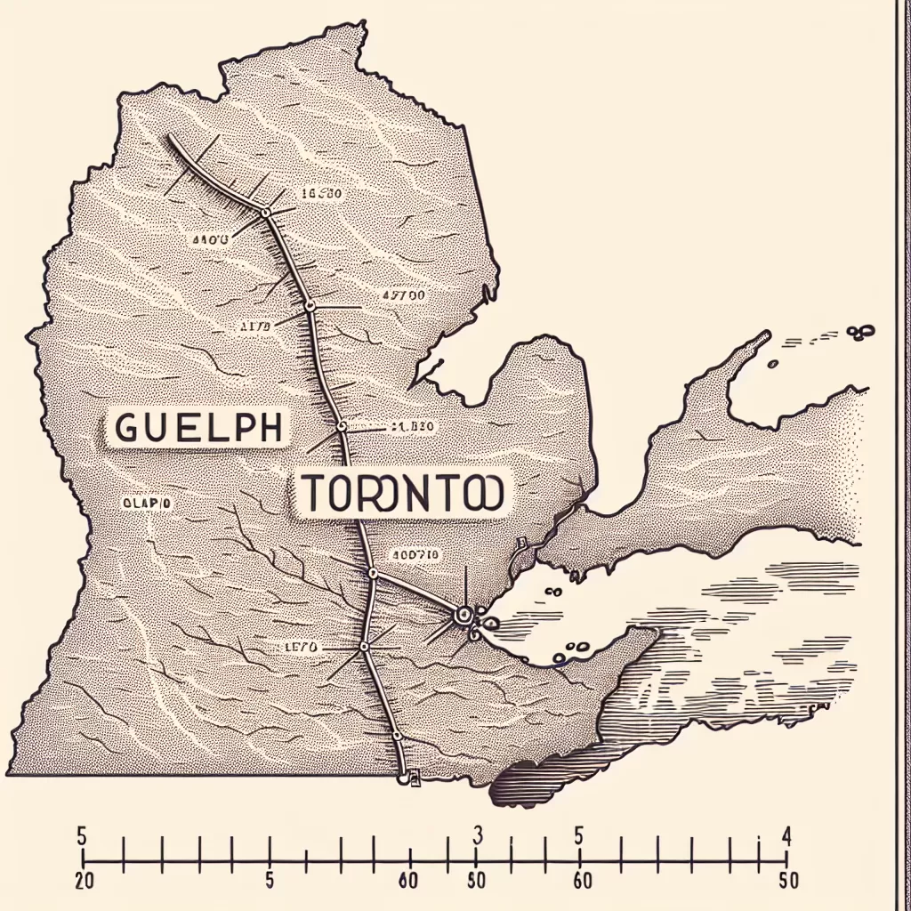 how far is guelph from toronto