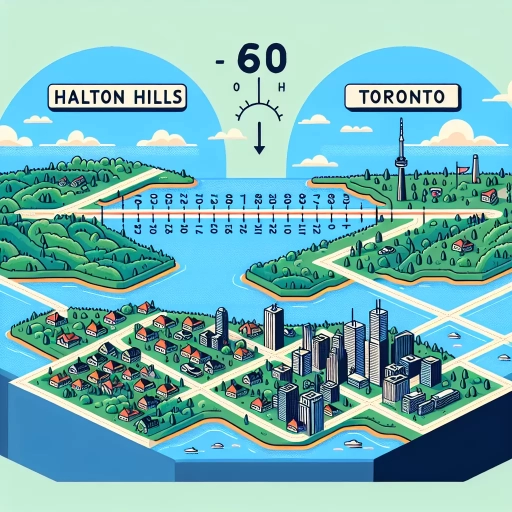 how far is halton hills from toronto