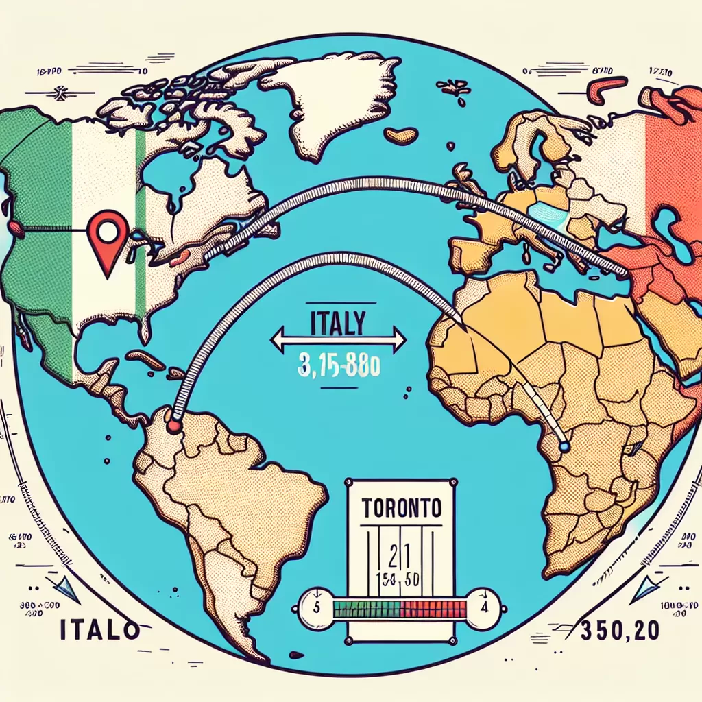 how far is italy from toronto