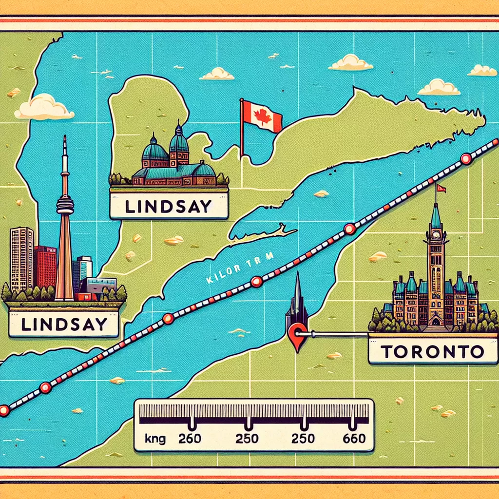 how far is lindsay from toronto