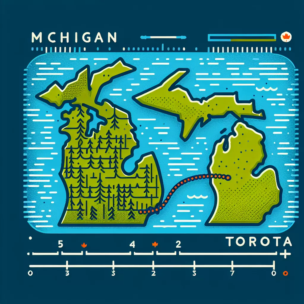 how far is michigan from toronto